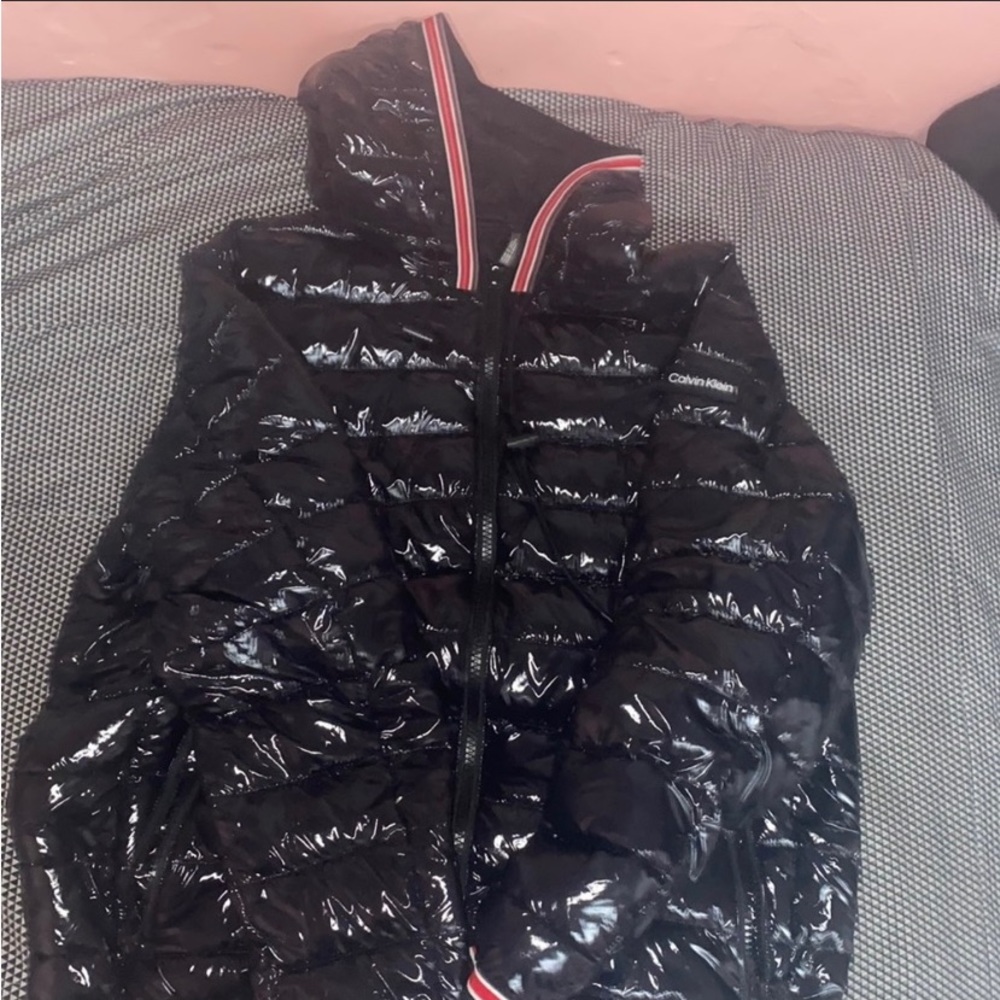 Calvin Klein high shine puffer Jacket